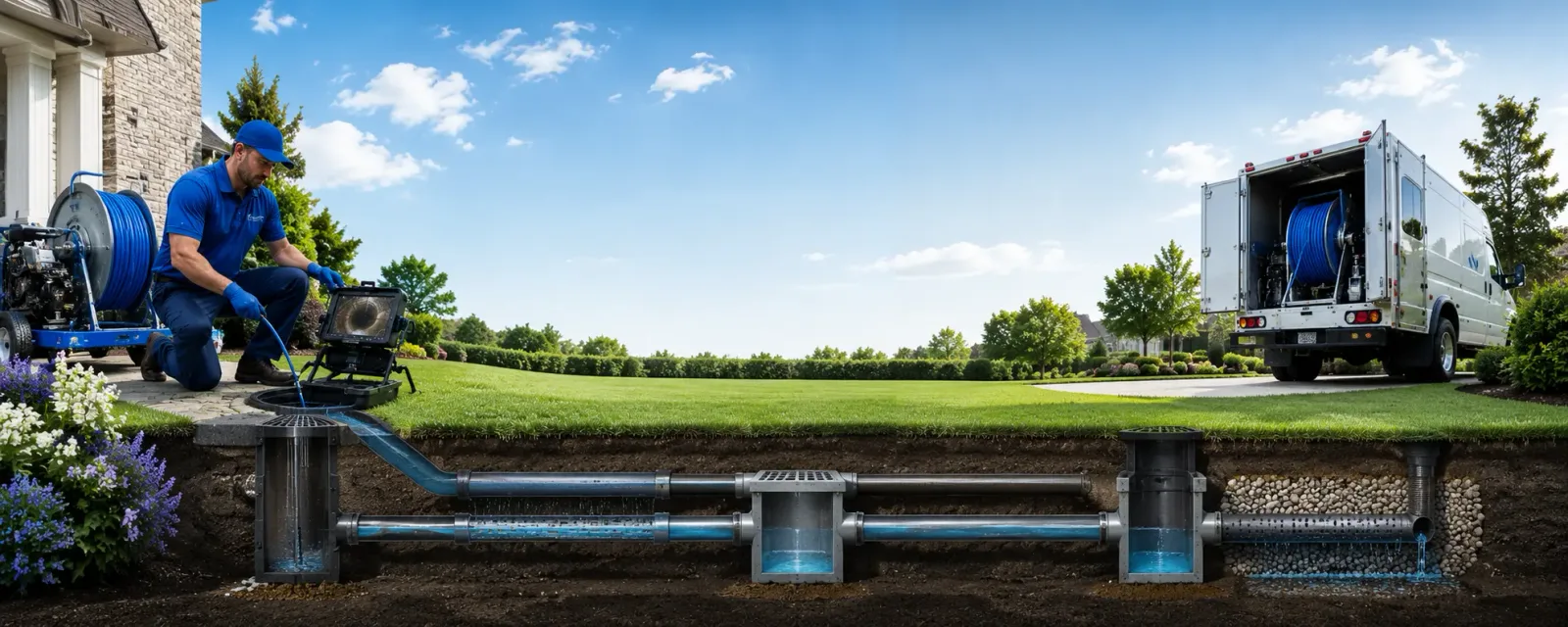 Outdoor drain cleaning information for Sandy Hook, KY